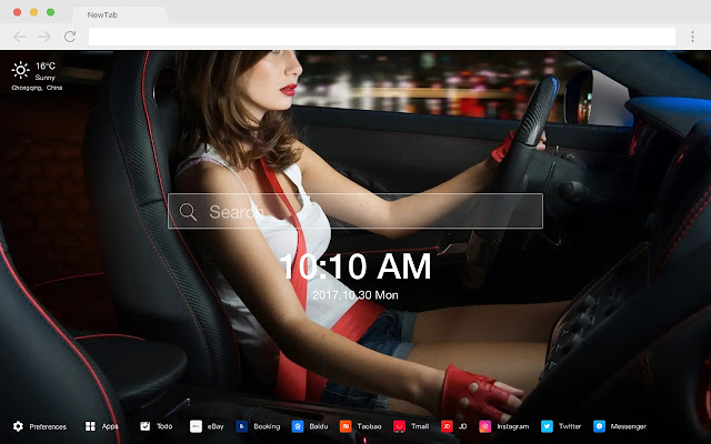 Nissan GT-R Pop HD Car New Tab Page Theme