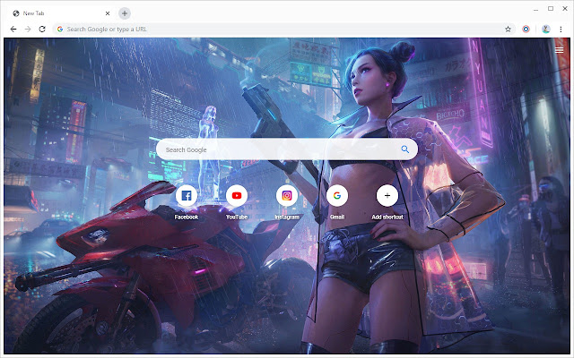 Cyberpunk Girls Wallpapers New Tab