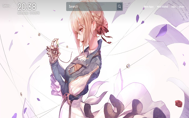 Violet Evergarden Wallpapers NewTab Theme