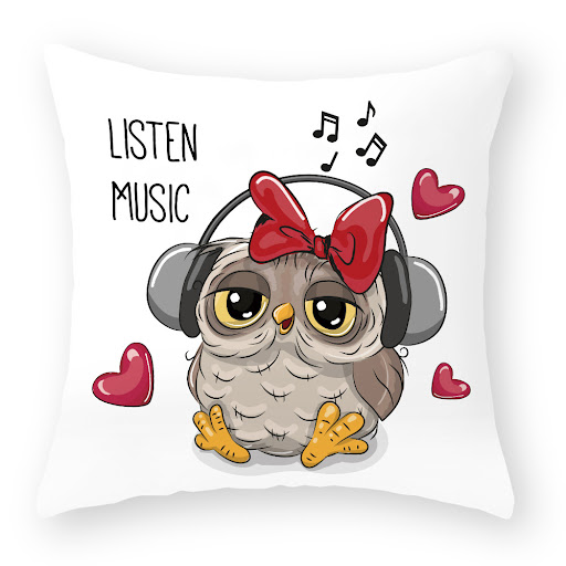 Title 24, Cute Owl Peach Skin Pillow Case. Soft, comforta...