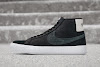 gnarhunters x nike sb blazer mid qs black/black-white