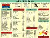 Mota - Bhai Paratha House menu 1