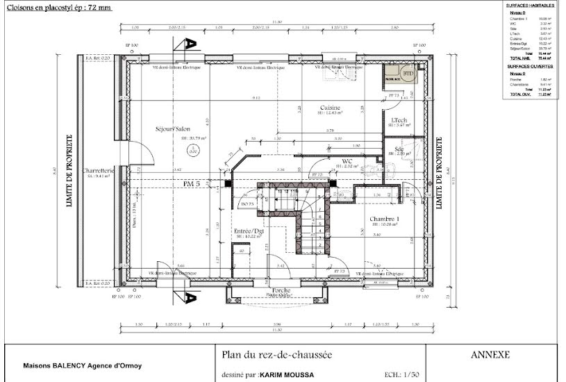  Vente Terrain + Maison - Terrain : 497m² - Maison : 160m² à Vaux-le-Pénil (77000) 