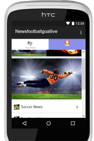 Android application Football Goal Live screenshort