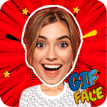 Cover Image of Download Gif Your Face video editor - face in 3D videos 1 APK