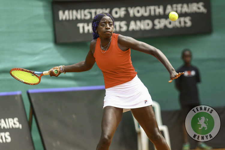 Angela Okutoyi in action