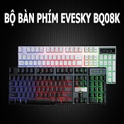 Bàn Phím Máy Tính Giả Cơ Evesky Bq08K Ấn Tượng, Chất Lượng Cao Bàn Phím Có Đèn Led