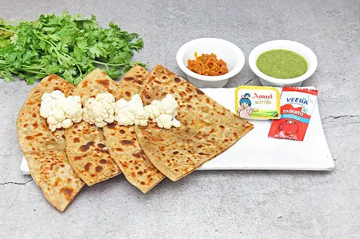 Desi Ghee Gobi Matar Paratha