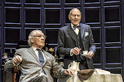 Ian McKellen, left, and Patrick Stewart in the NT Live version of ‘No Man’s Land’.