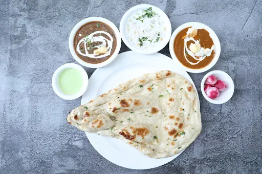 Stuffed Naan Thali