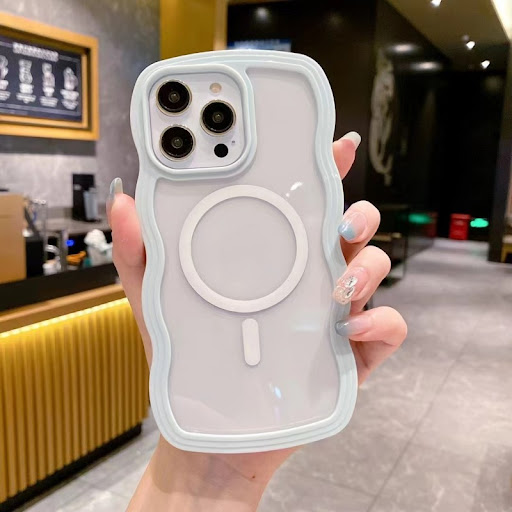 Title 6, Magnetic Suction Big Wave Material Phone Case, ...