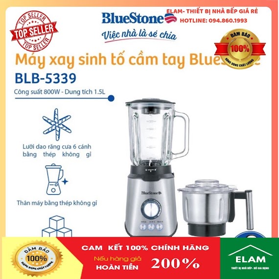 Máy Xay Sinh Tố Bluestone Blb - 5339 - Hàng Chính Hãng - Bảo Hành 24 Tháng