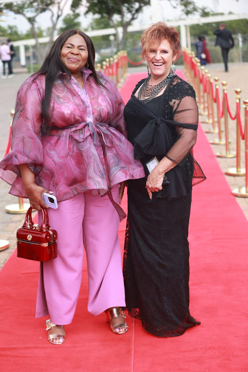 Dr Nomathemba Mokgethi and Bronwyn Engelbrecht during the Gauteng State of the Province Address (SOPA) at Nasrec Expo Centre in Johannesburg. The address outlines the Gauteng Government’s priorities for the future and reflect on the achievements of the provincial government over the past term.