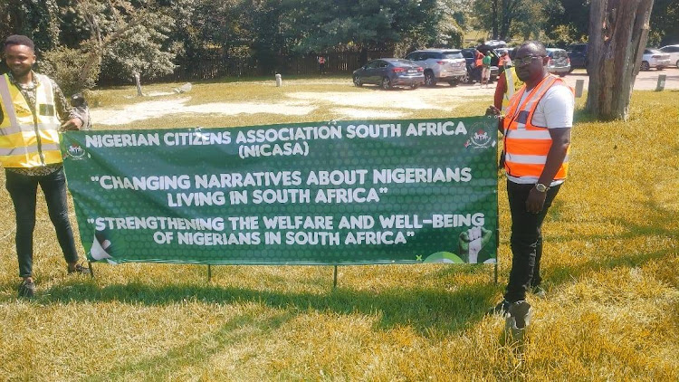 The Nigerian Citizens Association of SA gathered in Parktown on Monday to protest against alleged police brutality against Nigerians in Johannesburg.