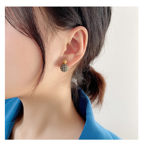Title 2, Special-interest Design Wool Woven Ear Studs. U...