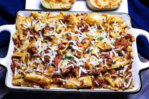 Crock Pot Baked Ziti