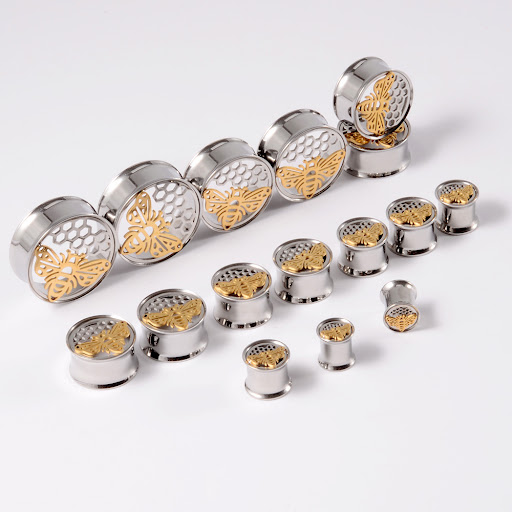 Title 3, Stainless Steel Horn Auricle Bee Snake-shaped E...