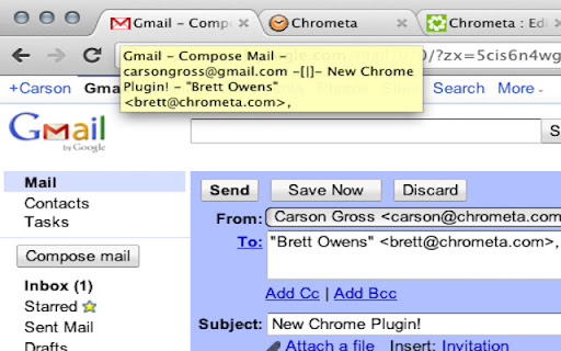 Chrometa Browser Extension