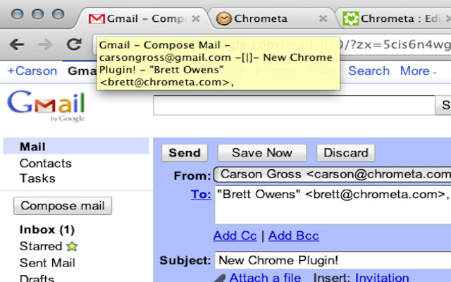 Chrometa Browser Extension Preview image 0