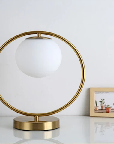 Decoratieve tafellamp met oogbesche - 0