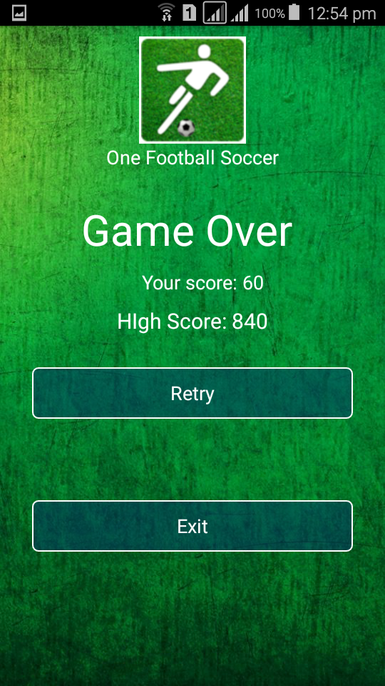 One Football Soccer Screen 1