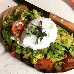 Avocado, Tomato and Feta Smash on Sourdough Toast