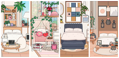 Aesthetic FREE Bedroom design Toca Boca