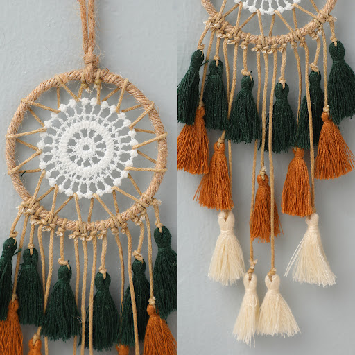 Title 6, Handmade Cotton Thread Family Pendant A Unique ...
