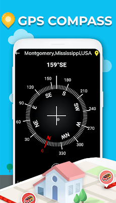 Super GPS Compass Map for Android 2019のおすすめ画像1
