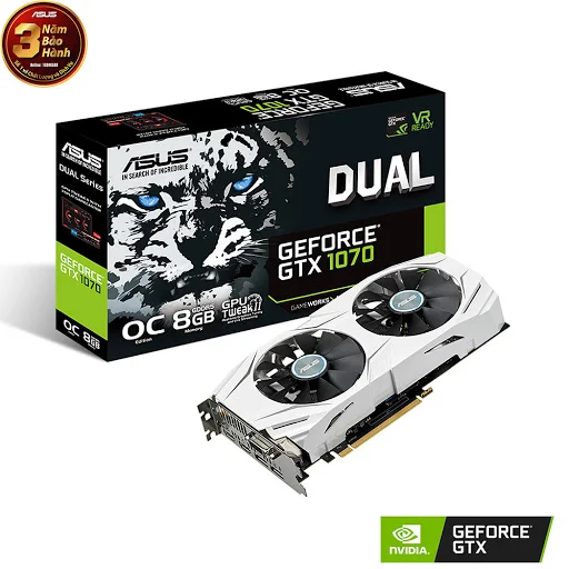 Card màn hình ASUS GeForce GTX 1070 8GB GDDR5 DUAL OC (DUAL-GTX1070-O8G)