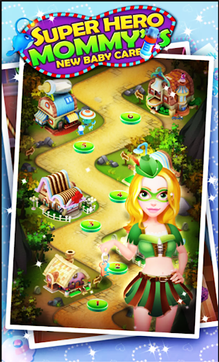 power superhero mommy girl dc - having baby games