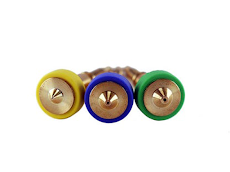 E3D RapidChange Revo Brass Nozzles - 0.25mm / 0.6mm / 0.8mm (3pk)