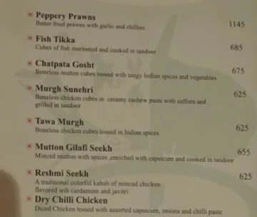 Opium Bar - Hotel City Park menu 