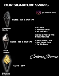 Cremeborne menu 3