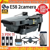 Flycam Mini Gia Re E58 Có Camera 4K , Điều Khiển Từ Xa Quay Phim, Chụp Ảnh, Kết Nối Wifi Có Tay Cầm Điều Khiển