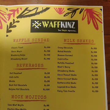 Waffkinz menu 