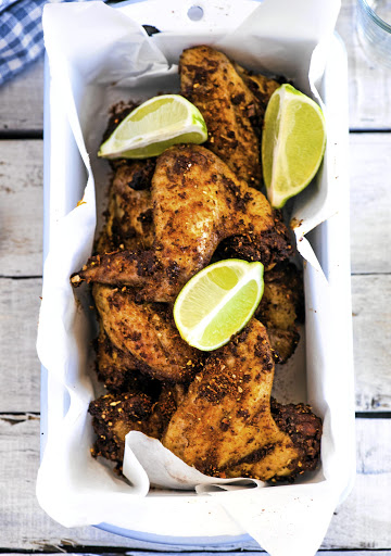 Spicy lime chicken wings.