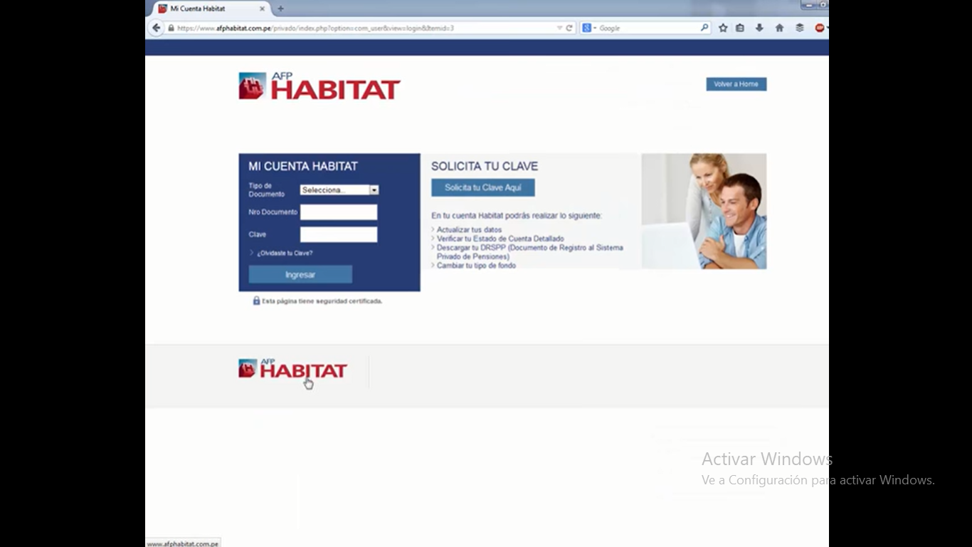certificado de cotizaciones afp habitad