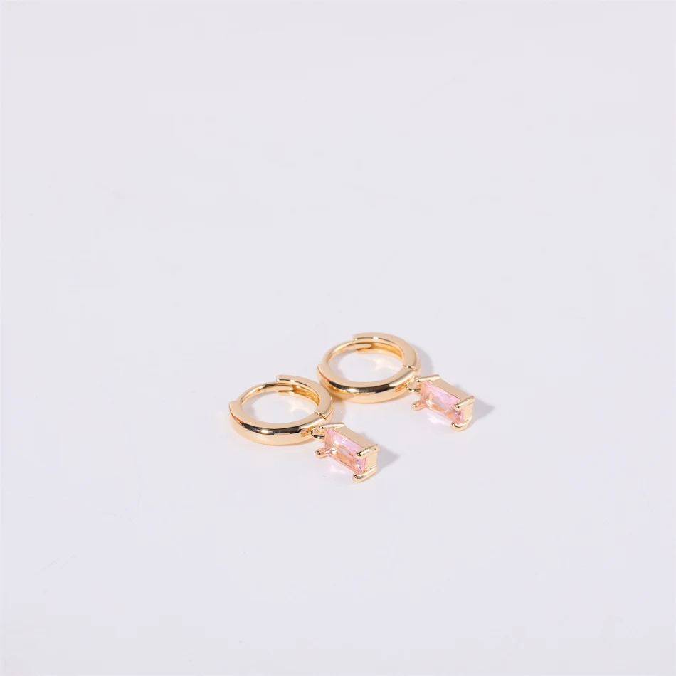 Brincos retrô femininos em aço inoxidável com doze pedras de nascimento, elegantes e personalizáveis, presentes perfeitos.