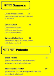 Meethi Chai Teekha Samosa menu 1