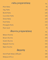 Ghoomar Traditional Thali Restaurant menu 4