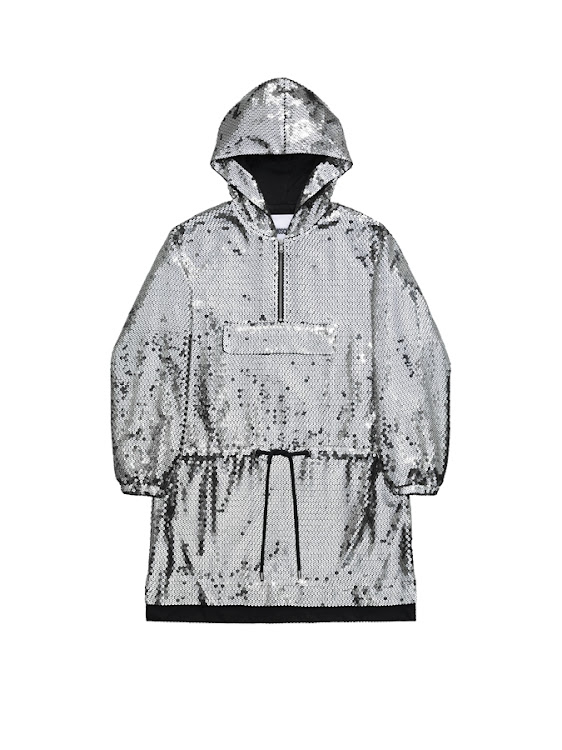 Sequined Hooded Dress, R2,299, Moschino [tv] H&M collection.