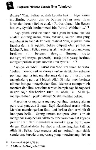 Ringkasan Minhajus Sunnah Ibnu Taimiyyah - Pdf