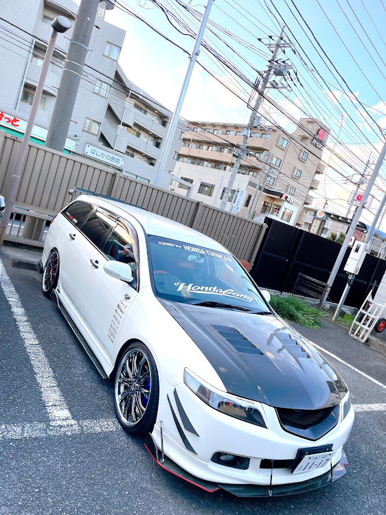 アコードワゴンのいいね👍コメント、いつもありがとうございます😊・ステッカー貼り・アクセルカバーに関するカスタム事例の投稿画像1枚目