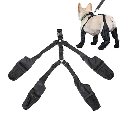 Dog Shoes Waterproof Adjustable Dog Boots Pet Breathbale Shoes for Outdoor Walking Soft French Bulldog Shoes Pets Paws P