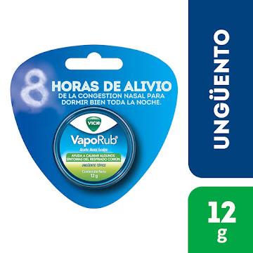 Vick Vaporub Alcanfor + Mentol Ungüento Lata x 12 gr  