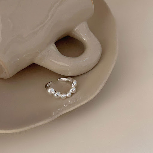 Title 2, Womens Round Bead Irregular Ring Simple INS Fa...