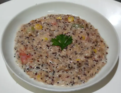 Healthy Tri Color Quinao Risotto In Pink Sauce