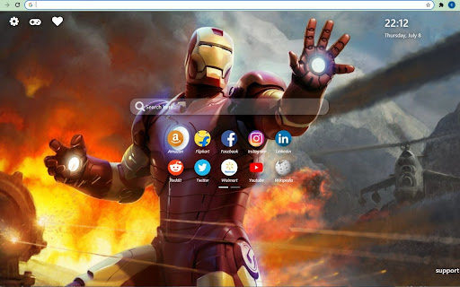 Iron Man Wallpaper New Tab Theme [Install]