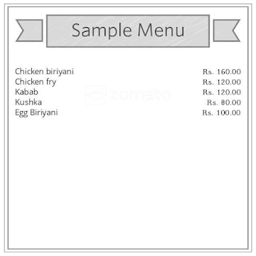 Home Made Biriyani Center menu 